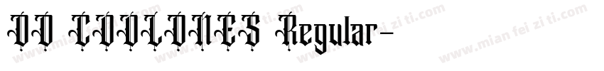 DD COOLDNES Regular字体转换